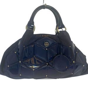 HUGO BOSS MIDNIGHT BLUE CALFSKIN HANDBAG